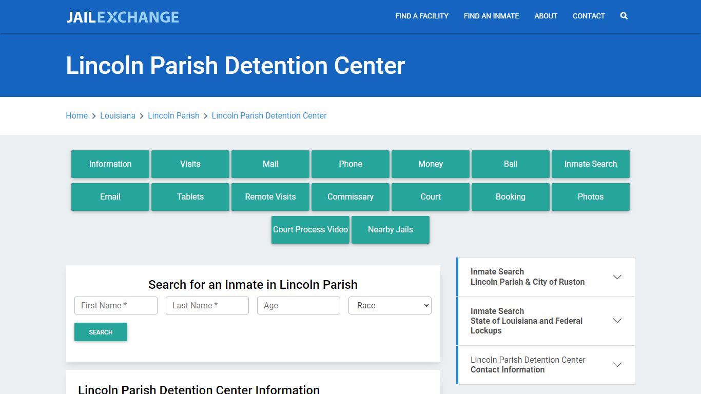 Lincoln Parish Detention Center - Jail Exchange